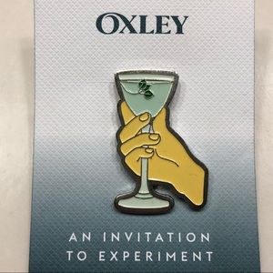 Gin and Tonic Cocktail Pin Brooch Oxley